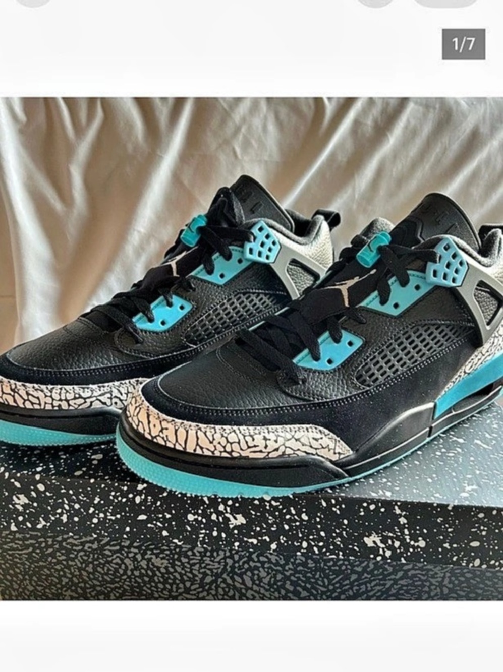 Jordan Spizike Low Black & Blue US 13 Like New